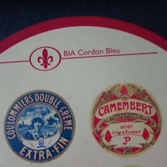 Set of Four(4) BIA Cordon Bleu Camembert 8" Ceramic Plates with Original Box - Picture 12 of 15